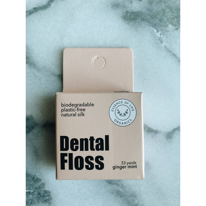 BIODEGRADABLE ZERO WASTE SILK FLOSS - COOL MINT