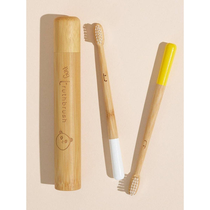 SUNSHINE YELLOW TINY TRUTHBRUSH WITH SOFT BRISTLES