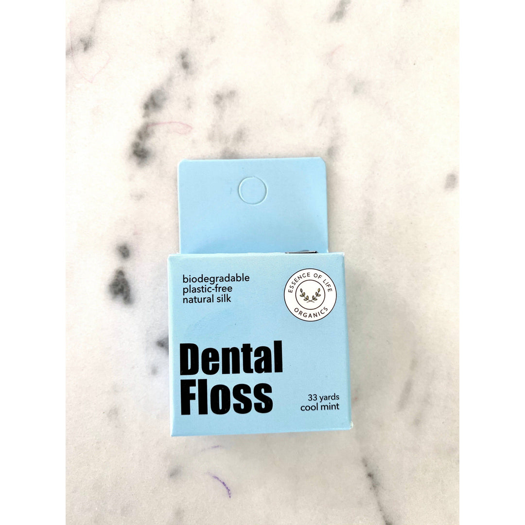 BIODEGRADABLE ZERO WASTE SILK FLOSS - COOL MINT