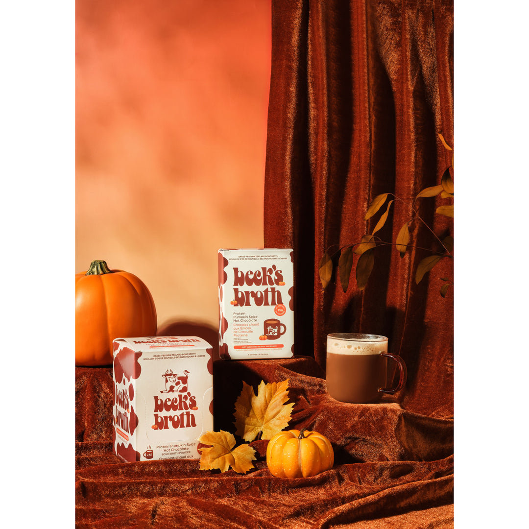 PUMPKIN SPICE HOT CHOCOLATE BONE BROTH POWDER