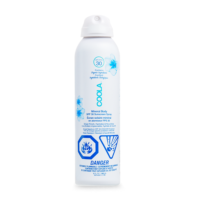 MINERAL BODY SPF 30 FRAGRANCE FREE SUNSCREEN SPRAY
