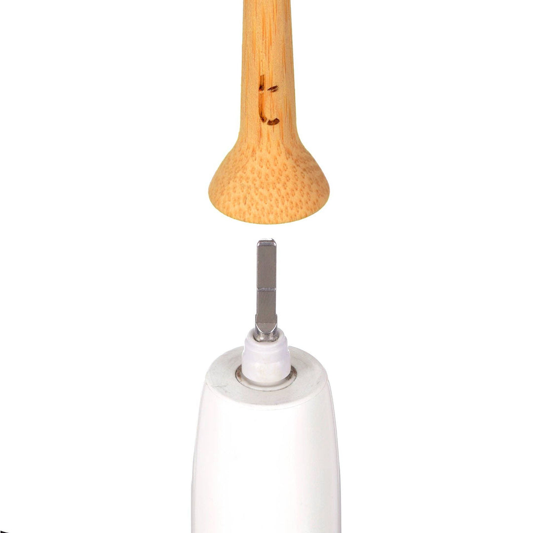 THE WORLDS FIRST SOLID BAMBOO ELECTRIC TOOTHBRUSH HEAD!