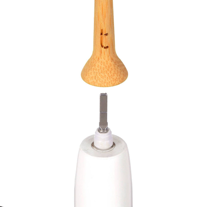 THE WORLDS FIRST SOLID BAMBOO ELECTRIC TOOTHBRUSH HEAD!