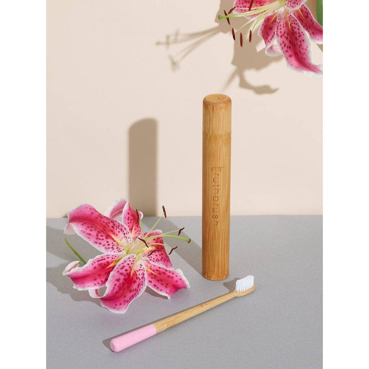 PETAL PINK TRUTHBRUSH WITH MEDIUM CASTOR OIL BRISTLES