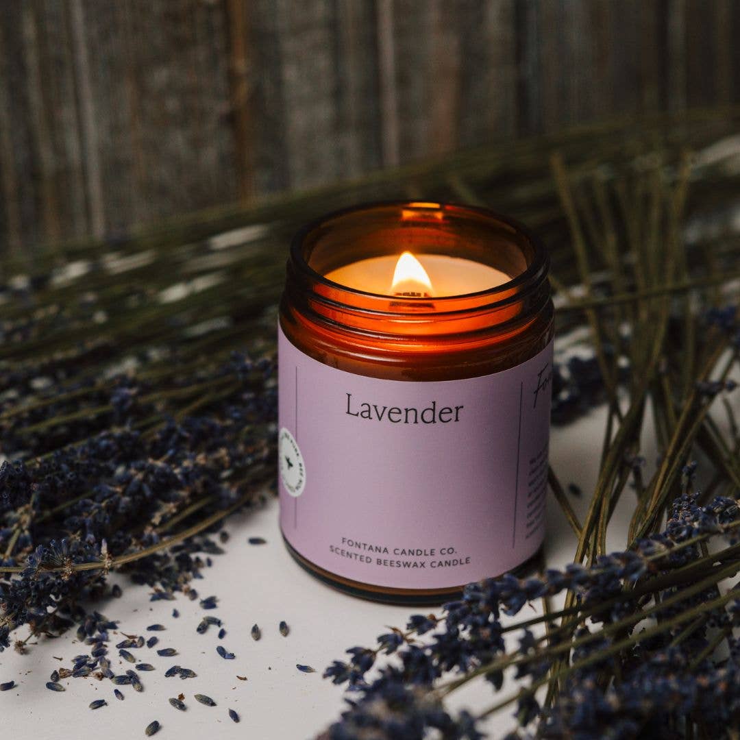 LAVENDER BEESWAX & ESSENTIAL OIL JAR CANDLE