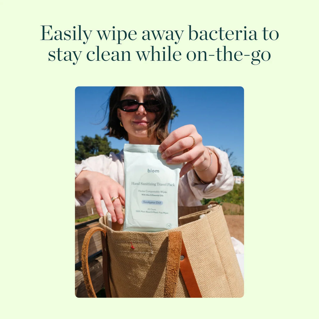 TRAVEL PACK HAND SANITIZING WIPES - EUCALYPTUS CHILL (20 COUNT)