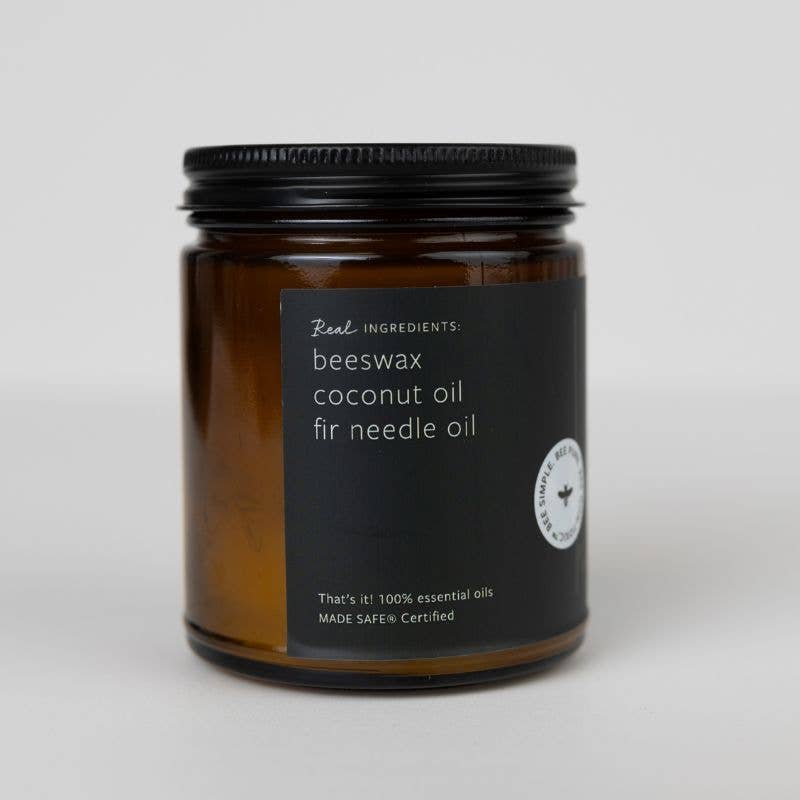 FIR & PINE ESSENTIAL OIL BEESWAX JAR CANDLE