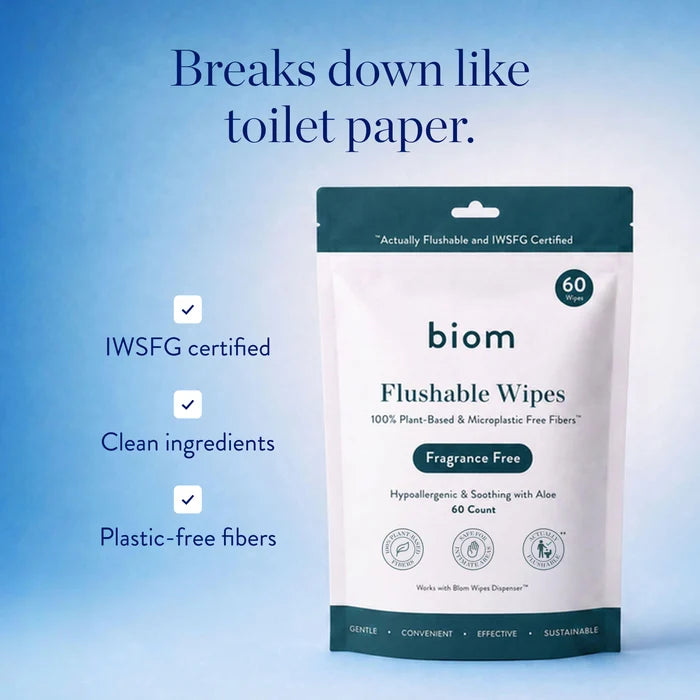 FLUSHABLE WIPES (60 COUNT)