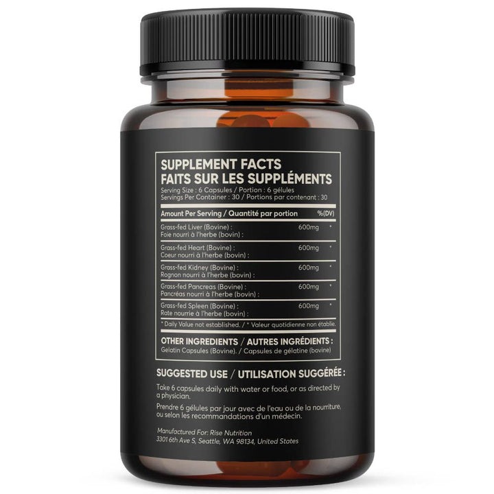 GRASS-FED BEEF ORGAN COMPLEX 5-IN-1 FOOD