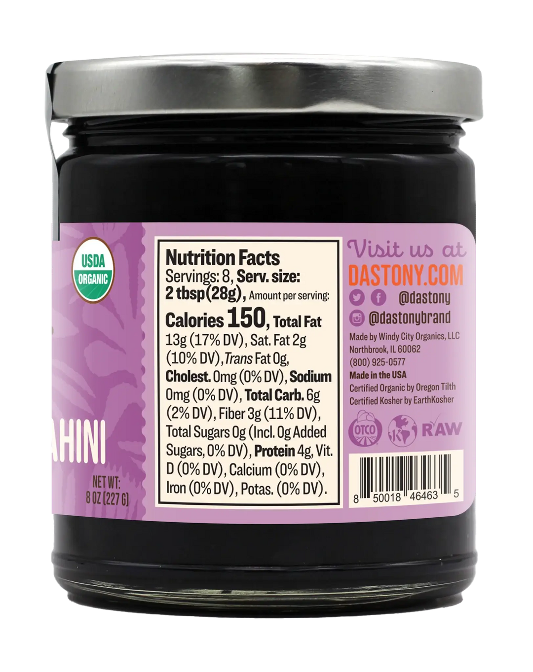 ORGANIC BLACK SESAME TAHINI