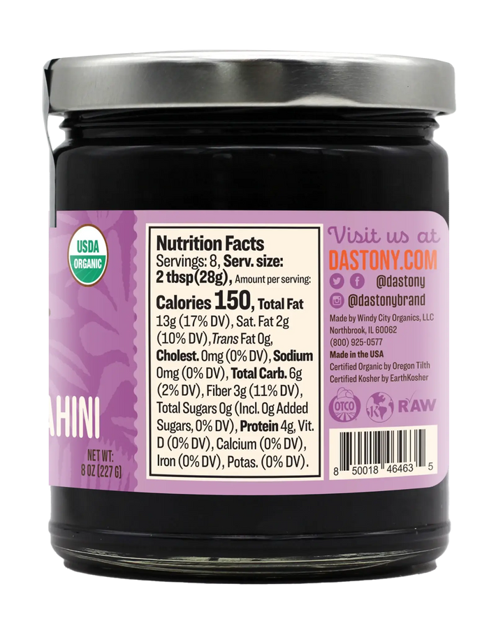 ORGANIC BLACK SESAME TAHINI