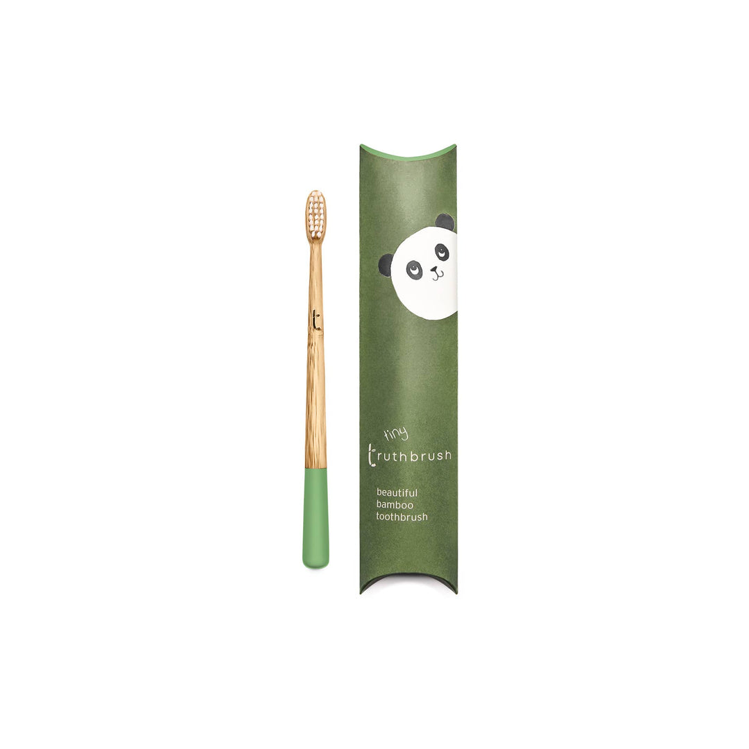 MEADOW GREEN TINY TRUSTHBRUSH WITH SOFT BRISTLES
