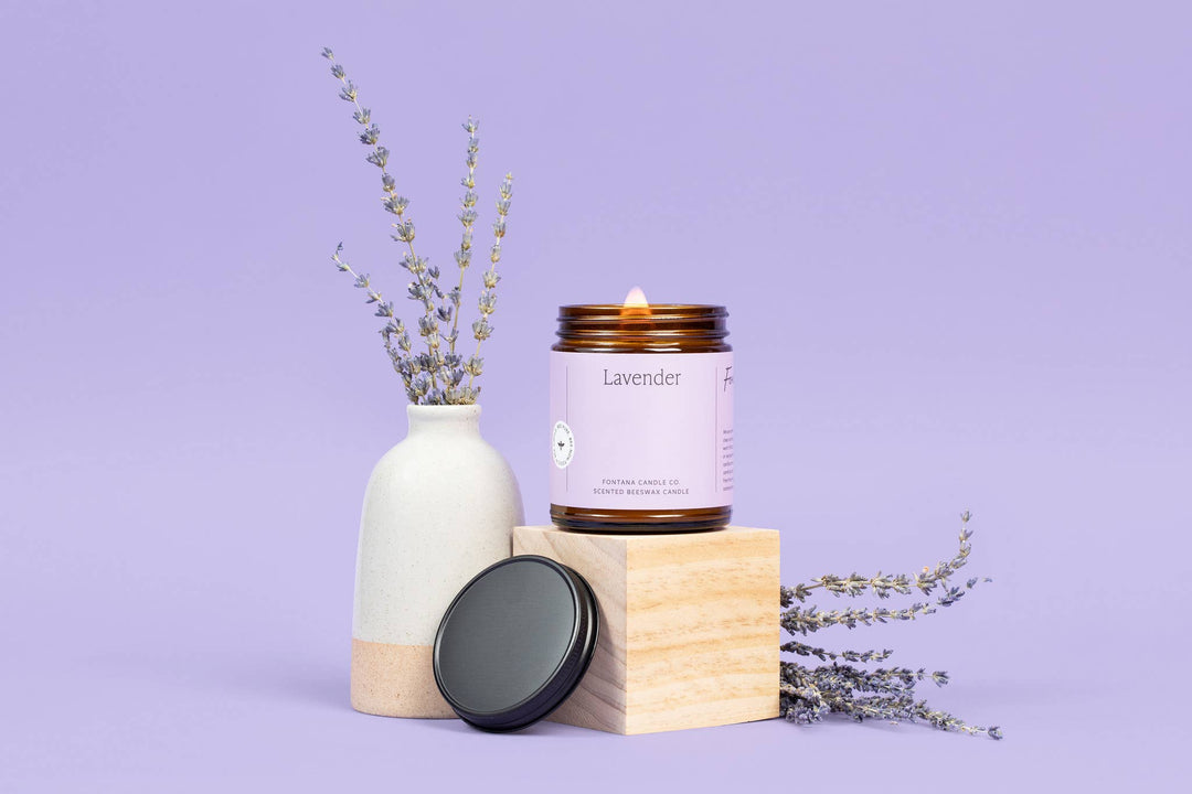 LAVENDER BEESWAX & ESSENTIAL OIL JAR CANDLE