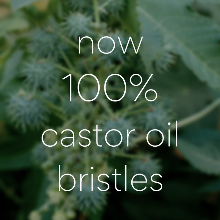 MOSS GREEN TRUTHBRUSH WITH MEDIUM CASTOR OIL BRISTLES