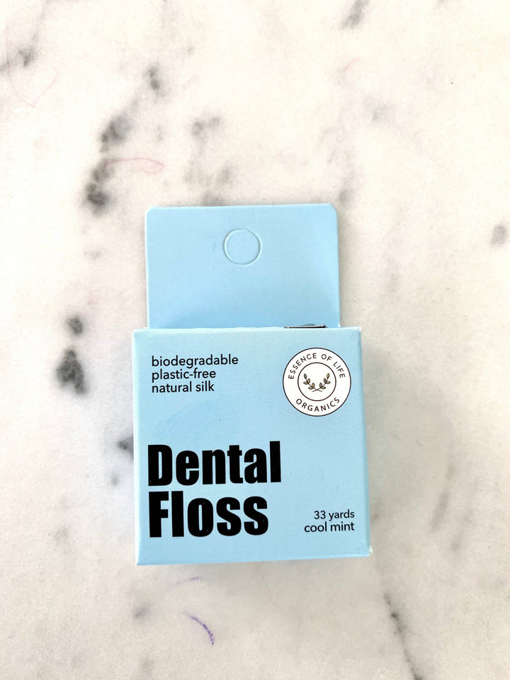 BIODEGRADABLE ZERO WASTE SILK FLOSS - COOL MINT