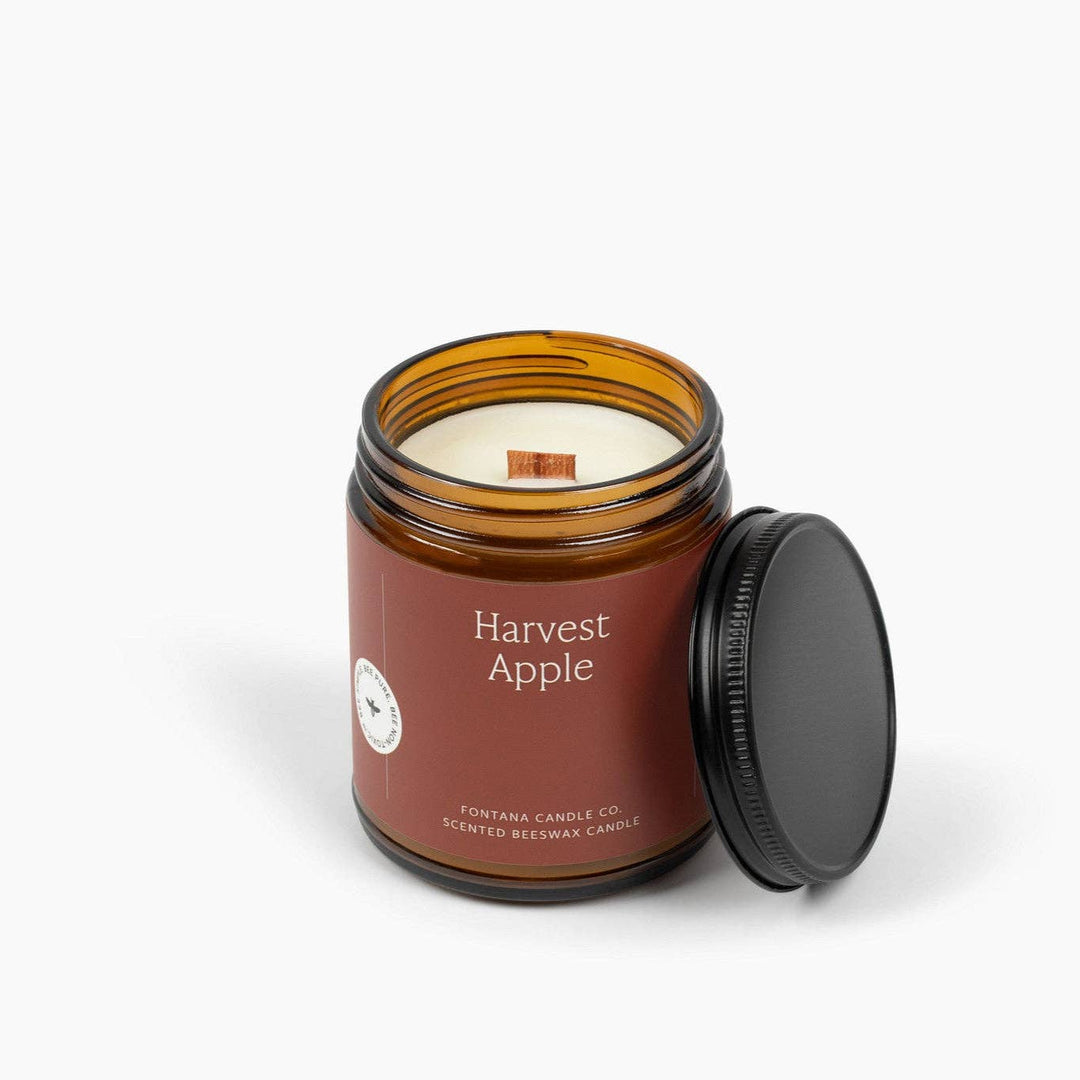 HARVEST APPLE BEESWAX & ESSENTIAL OIL JAR CANDLE