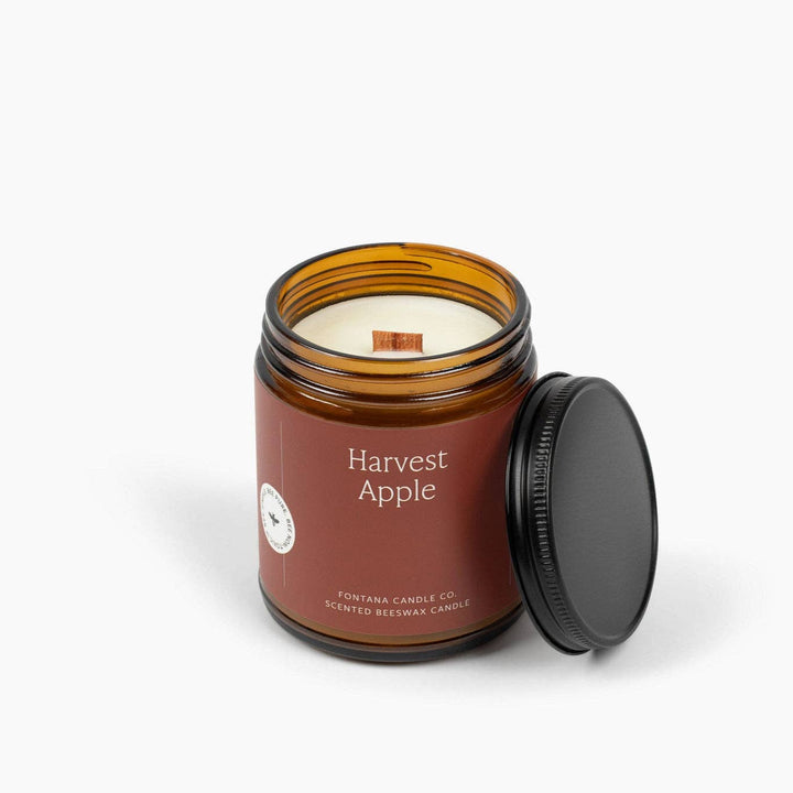 HARVEST APPLE BEESWAX & ESSENTIAL OIL JAR CANDLE