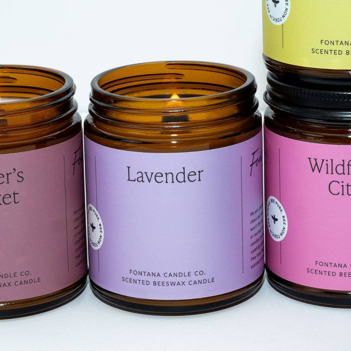 LAVENDER BEESWAX & ESSENTIAL OIL JAR CANDLE