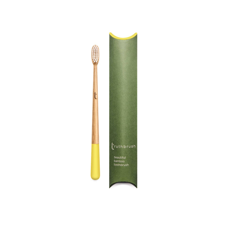 GORSE YELLOW TRUTHBRUSH WITH MEDIUM CASTOR OIL BRISTLES