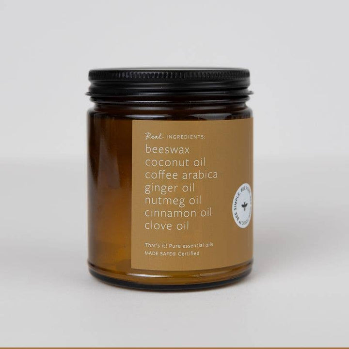 SPICED LATTE ESSENTIAL OIL & BEESWAX JAR CANDLE