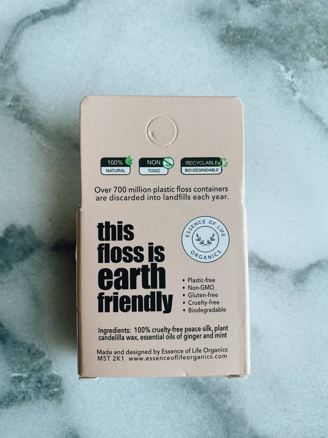 BIODEGRADABLE ZERO WASTE SILK FLOSS - COOL MINT