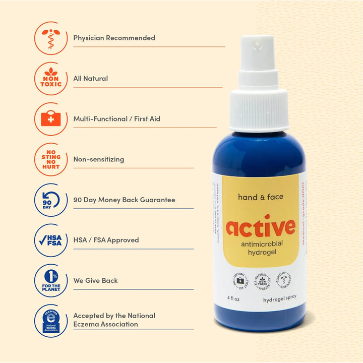 ACTIVE SKIN REPAIR - ANTIMICROBIAL HYDROGEL SPRAY HAND AND BODY