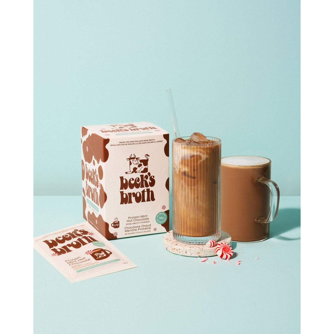 PROTEIN MINT HOT CHOCOLATE BONE BROTH POWDER