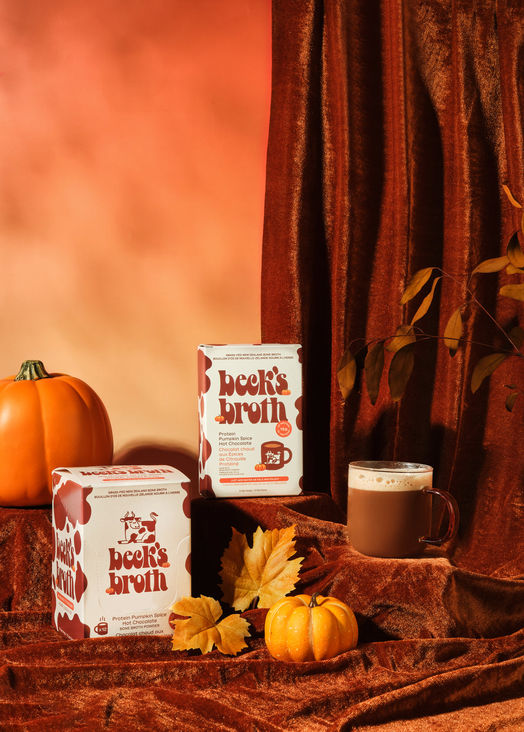 PUMPKIN SPICE HOT CHOCOLATE BONE BROTH POWDER