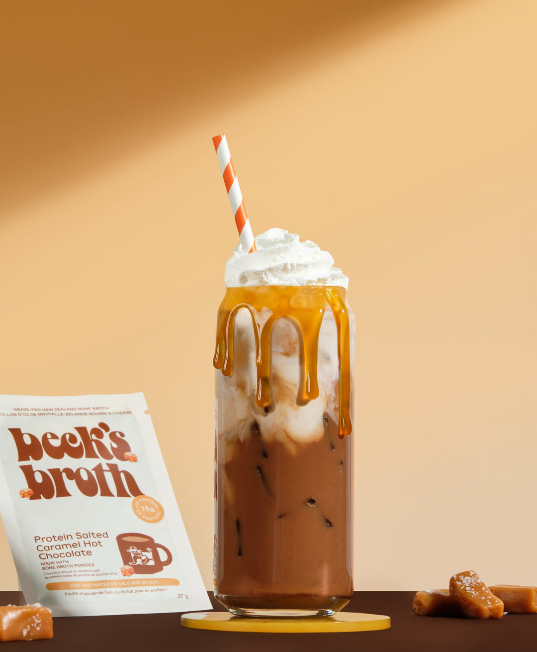 SALTED CARAMEL HOT CHOCOLATE BONE BROTH POWDER