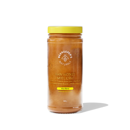RAW HONEY WITH PROPOLIS, ROYAL JELLY + BEE POLLEN