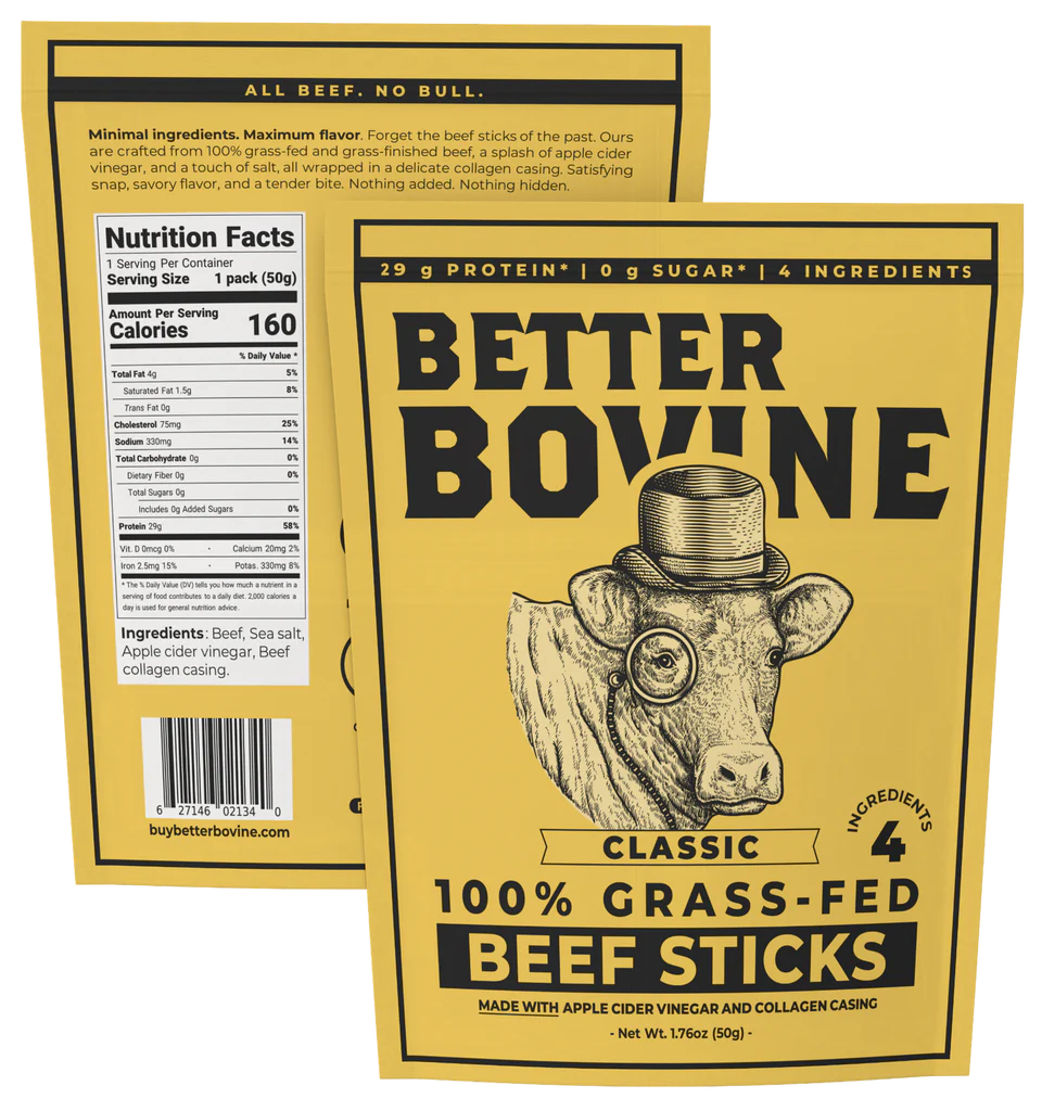 100% GRASS-FED BEEF STICKS