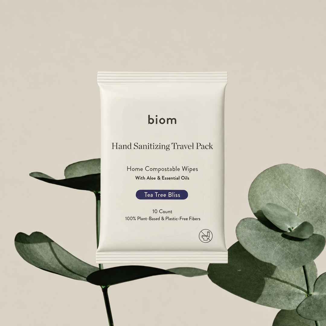 TRAVEL PACK HAND SANITIZING WIPES - TEA TREE BLISS (10 COUNT)