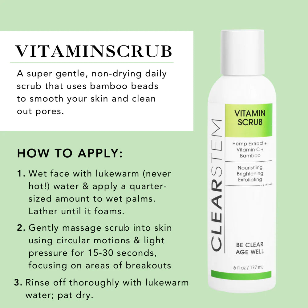 VITAMINSCRUB™ - ANTIOXIDANT INFUSED SCRUB CLEANSER