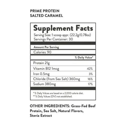 PRIME PROTEIN - SALTED CARAMEL