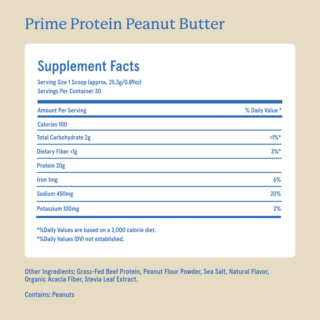 PRIME PROTEIN - PEANUT BUTTER