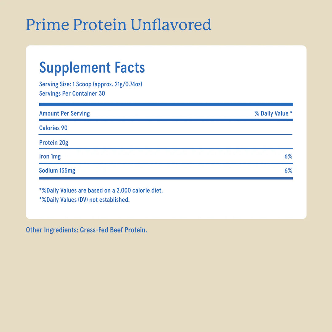 PRIME PROTEIN - UNFLAVORED