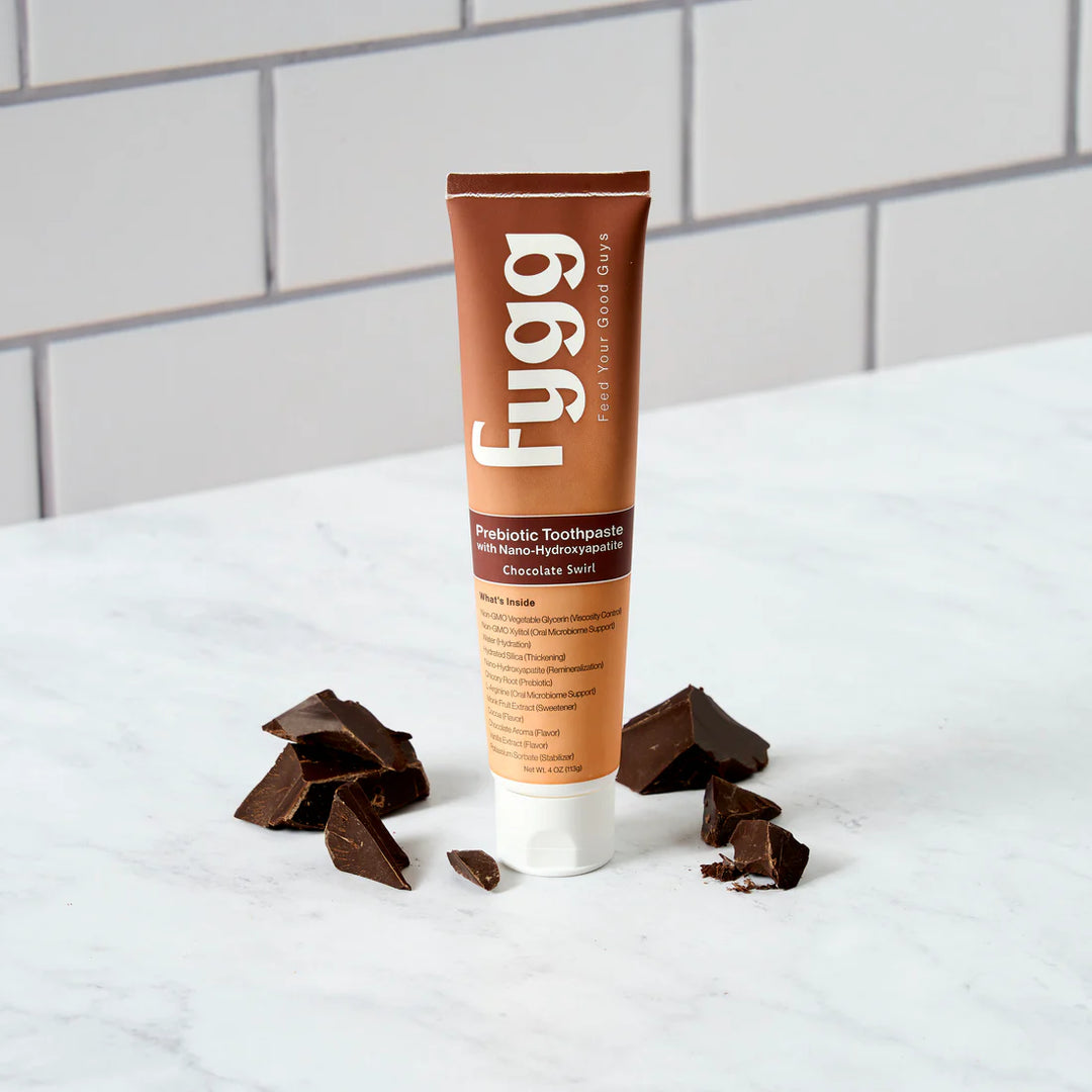 NANO-HYDROXYAPATITE TOOTHPASTE WITH PROBIOTICS - CHOCOLATE SWIRL