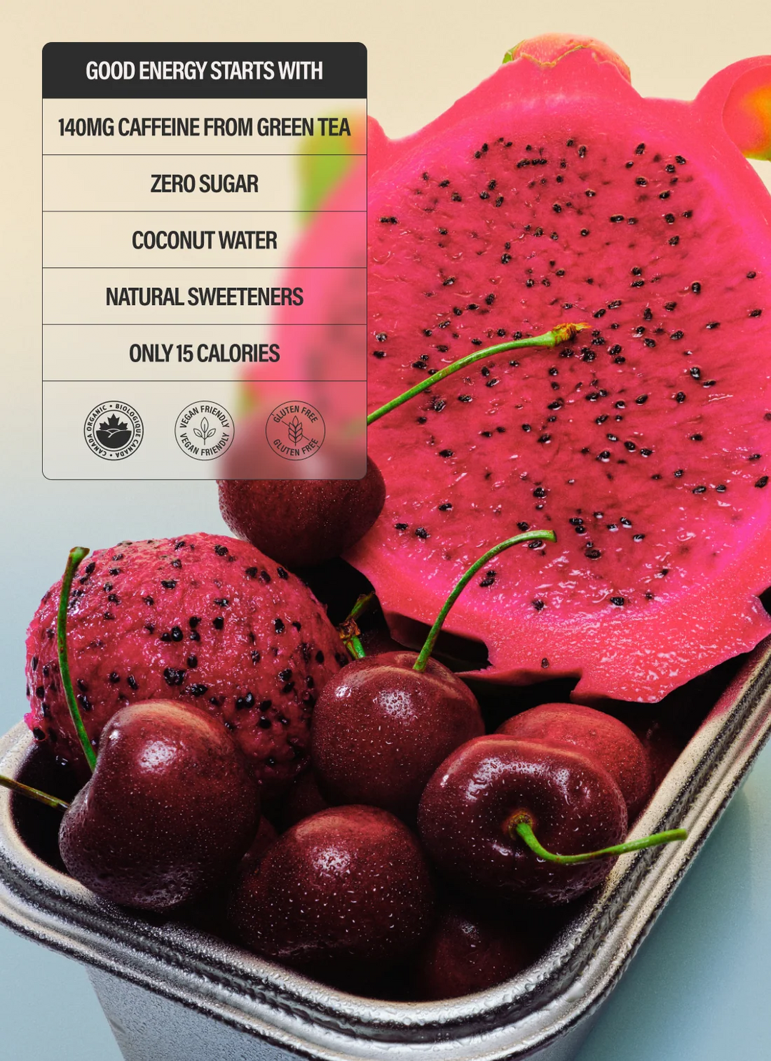 DRAGON FRUIT CHERRY SORBET
