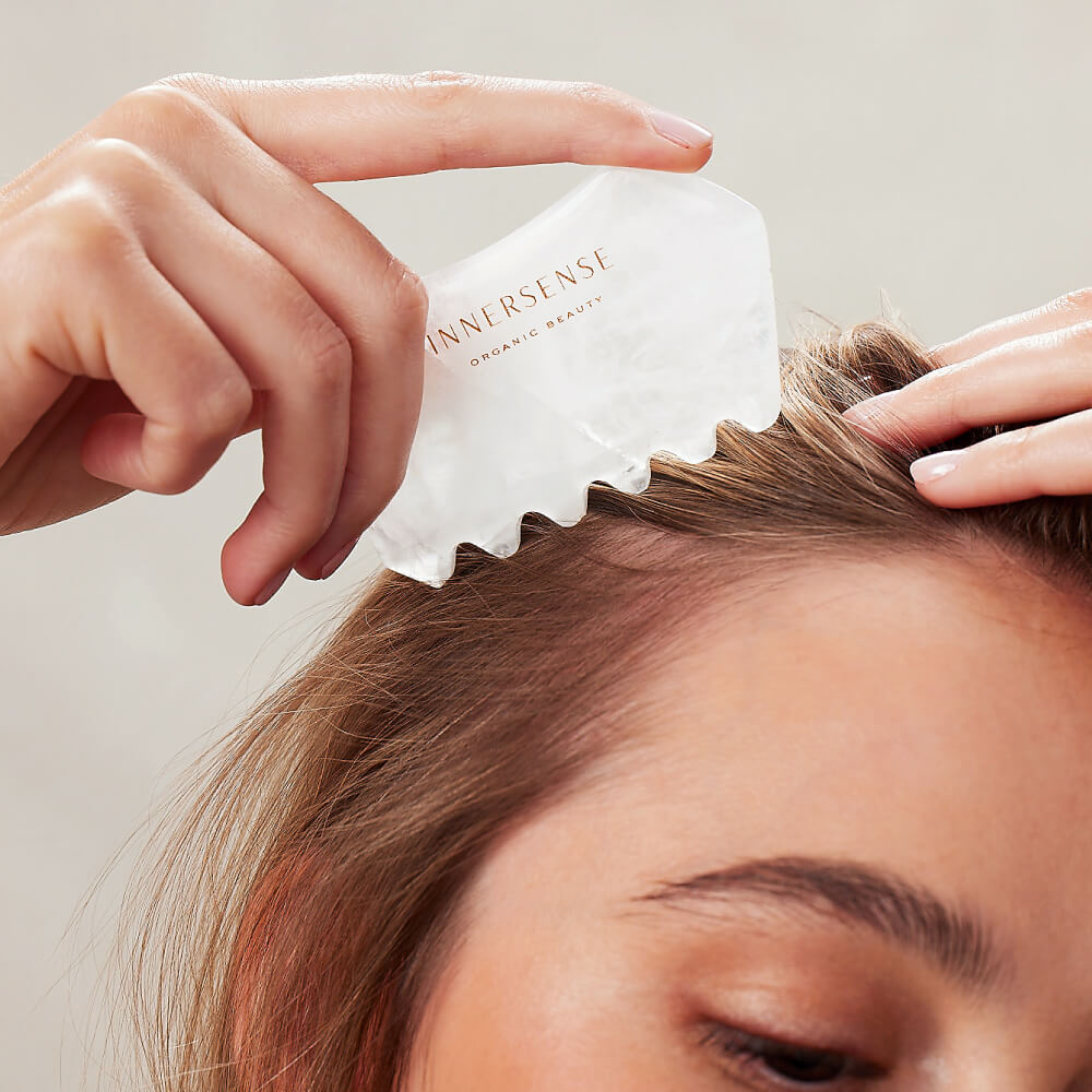 CLEAR QUARTZ SCALP MASSAGER