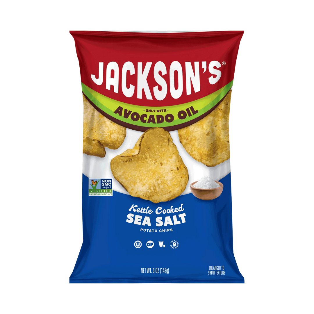 KETTLE COOKED POTATO CHIPS - SEA SALT
