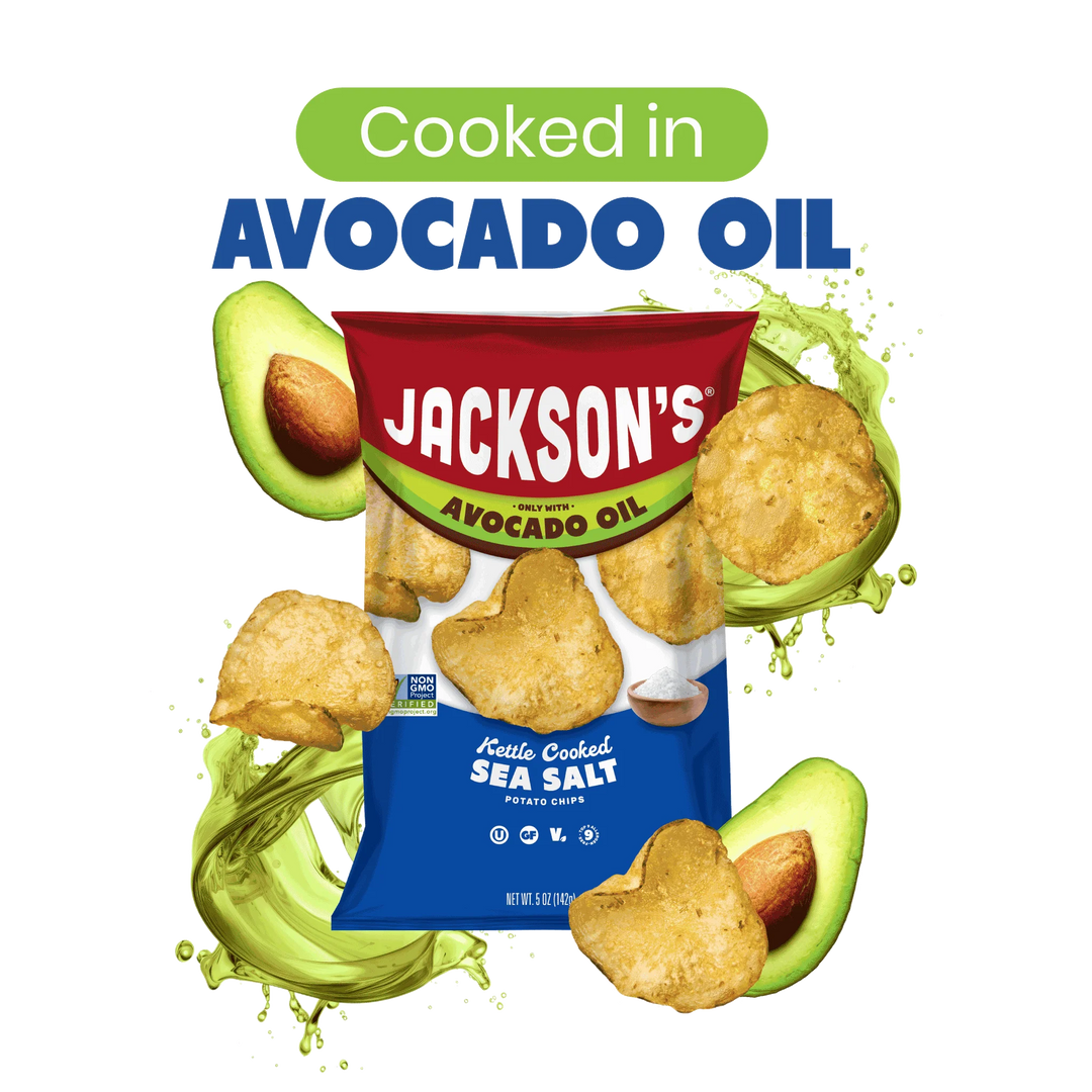 KETTLE COOKED POTATO CHIPS - SEA SALT