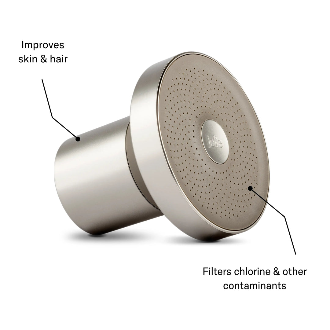 THE FILTERED SHOWERHEAD - BRUSHED STEEL