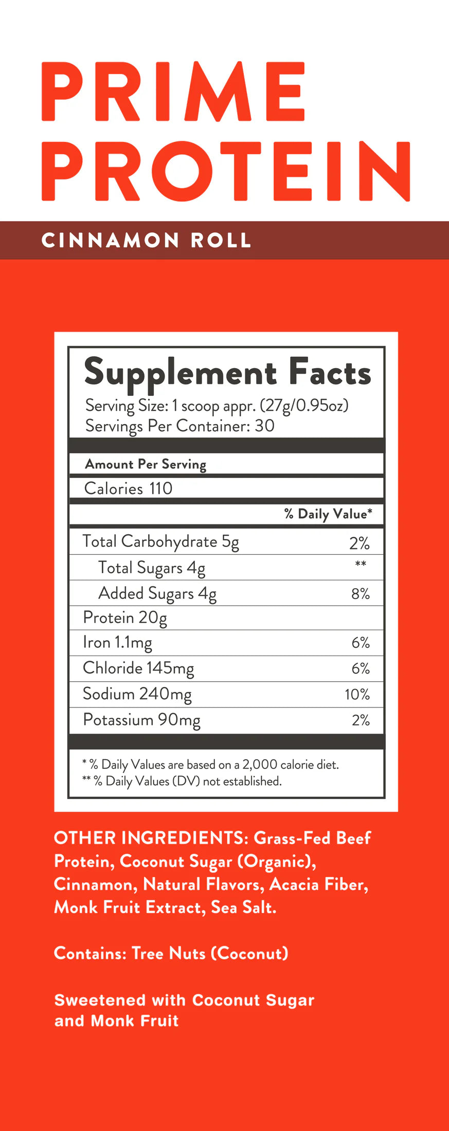 PRIME PROTEIN - CINNAMON ROLL