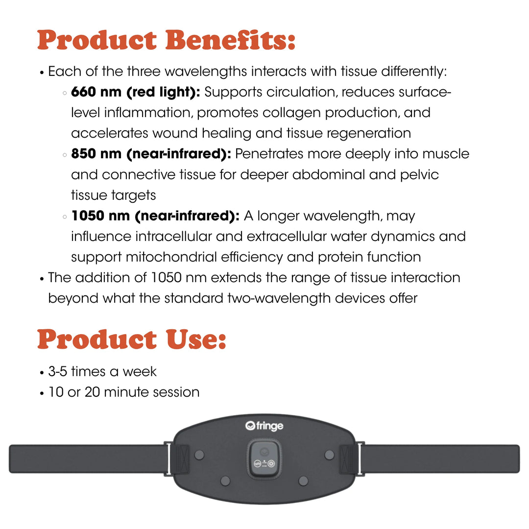 RED LIGHT THERAPY ABDOMINAL BELT