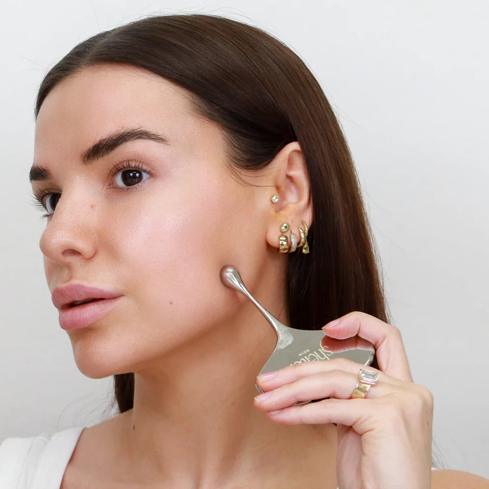 CONTOURING STAINLESS STEEL GUA SHA