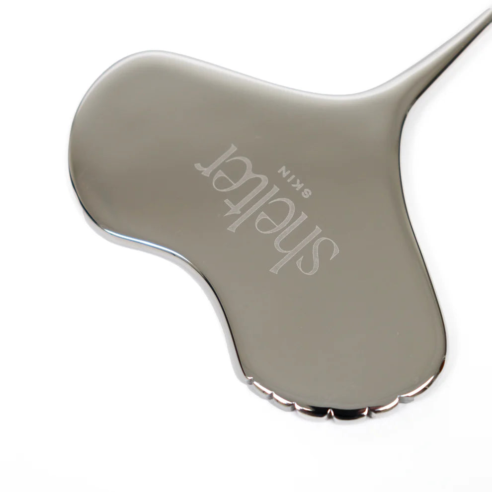 CONTOURING STAINLESS STEEL GUA SHA