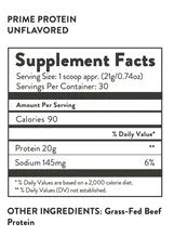 PRIME PROTEIN - UNFLAVORED