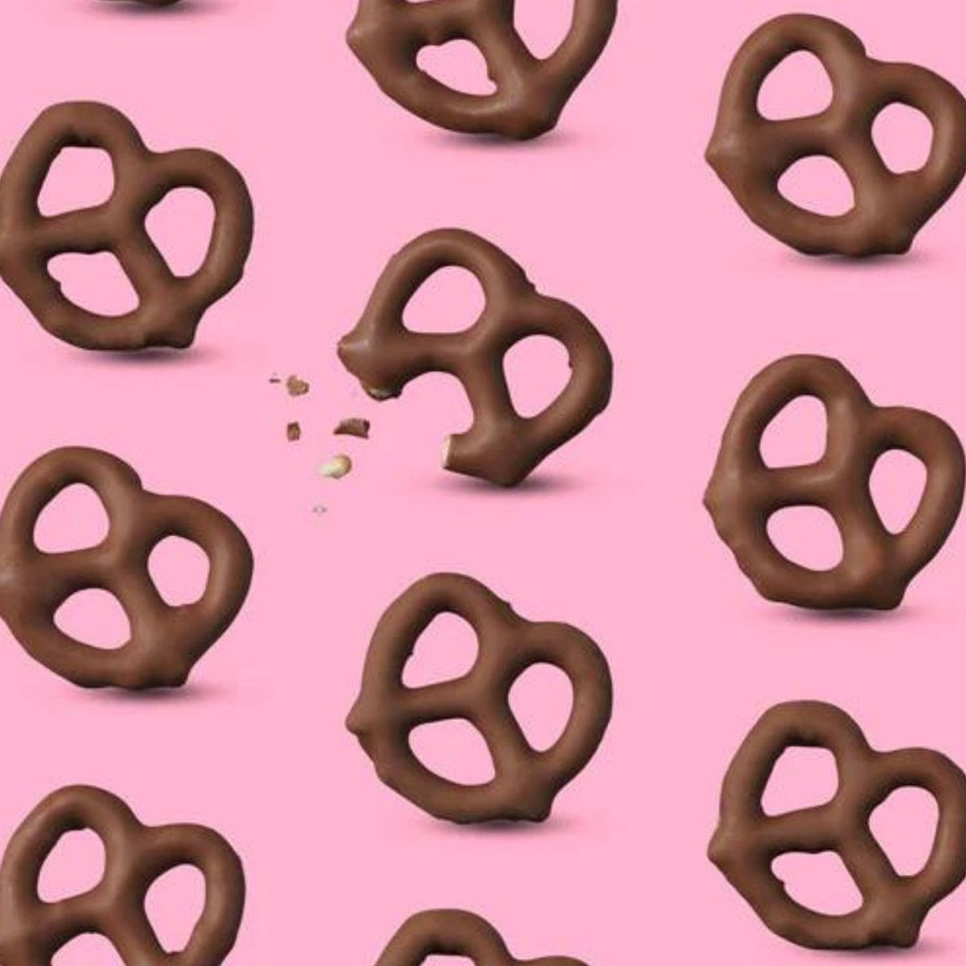 MILK CHOCOLATE COVERED PRETZELS