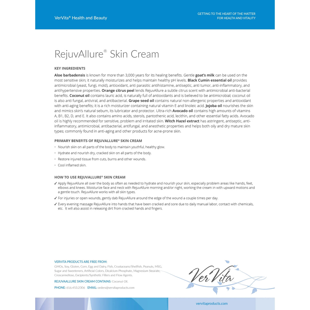 REJUVALLURE® SKIN CREAM