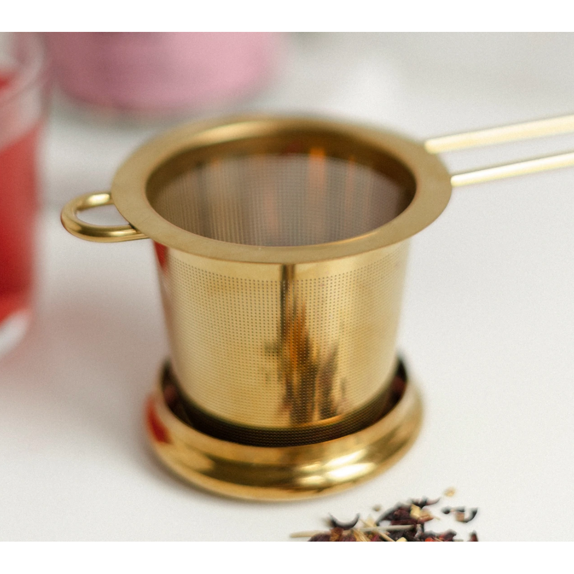 GOLD GODDESS TEA STRAINER